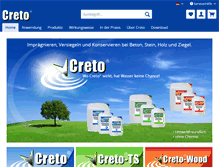 Tablet Screenshot of creto.de